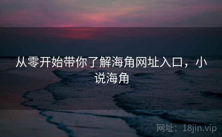 从零开始带你了解海角网址入口,小说海角